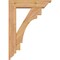 Ekena Millwork Merced Traditional Smooth Bracket w/ Offset Brace, Western Red Cedar, 5 1/2"W x 20"D x 28"H BKT0604X20X28MRC01SWR - alternate 2